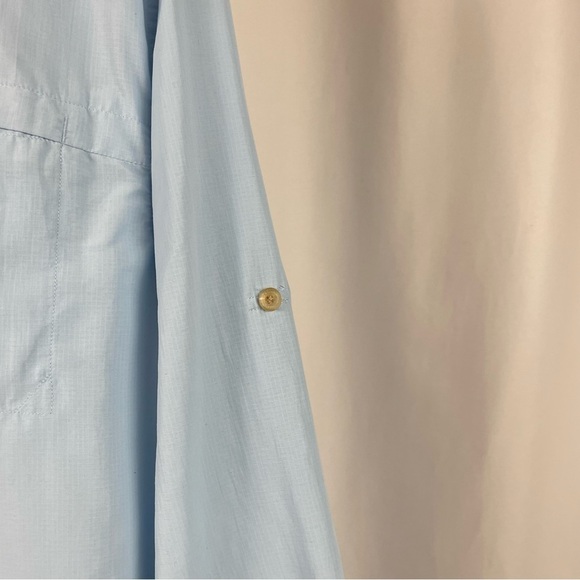 Koppen Large No Fly Zone Insect Repellent Fishing Hiking Camping Button Down Top - Picture 4 of 10